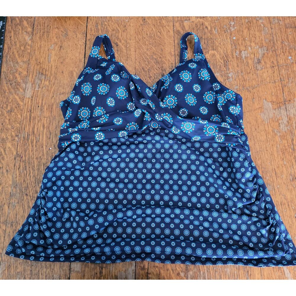 Plus size Lands' End Tankini Top.